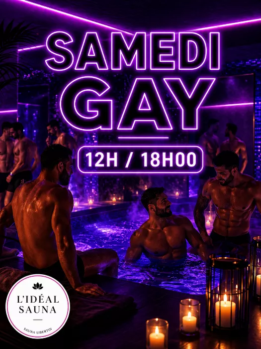 Affiche de la soirée du samedi 3 octobre 2026 (Gay · 12 h → 18 h)